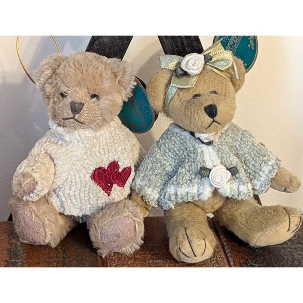 The Bearington Collection Cutie and Jeni Bears with Sweaters